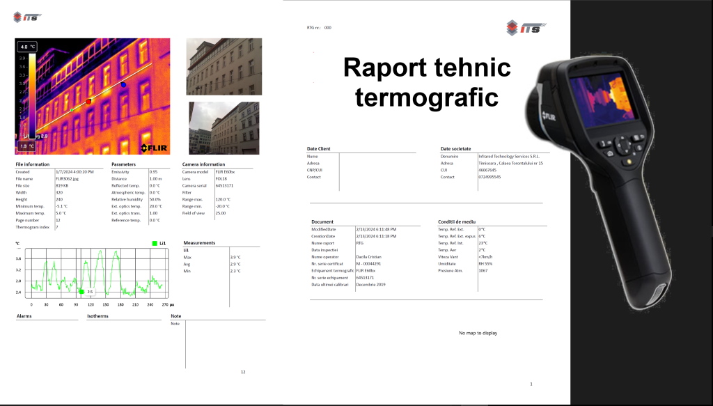 Exemplu de raport tehnic termografic